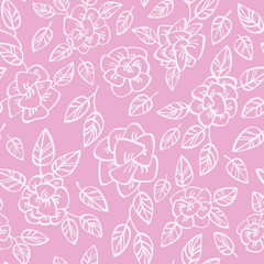 Seamless pattern with flowers
