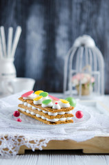 Millefeuille, french pastry 