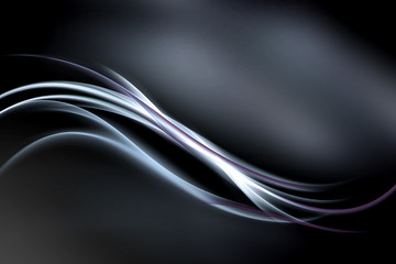 Elegant Abstract Silver Fractal Wave Design Background