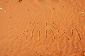 Sand Dunes of Erg Chebbi int he Sahara Desert, Morocco