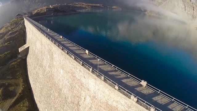 fly over the dam / Aerial View