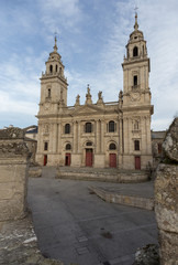 Fototapeta na wymiar Lugo Cathedral on the Camino Primitivo, a World Heritage