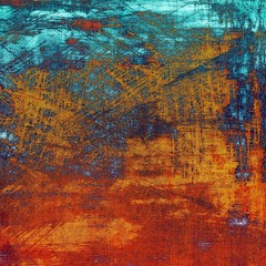 Aged grunge texture. With different color patterns: yellow (beige); brown; blue; red (orange); cyan