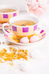 tea with meringue