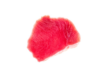 Obraz na płótnie Canvas Filet fresh tuna fish isolated white background