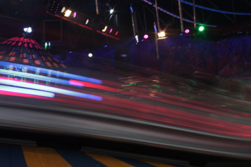 Night colors of the amusement park