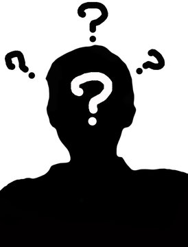 recommend clip art: SIlhouette of head with question mark