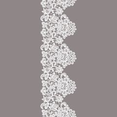 White Lace. Seamless Pattern.