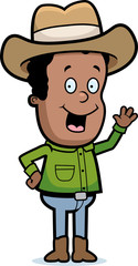 Cowboy Waving