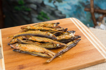 Heap of small fresh fish