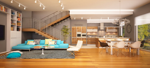 Modern house interior