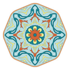Vector colorful mandala.