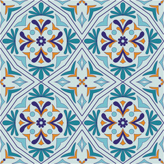 Vector tile seamless pattern background.