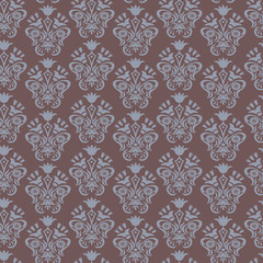 Baroque blue and brown background for invitation card