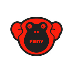 Cute monkey logo. 
