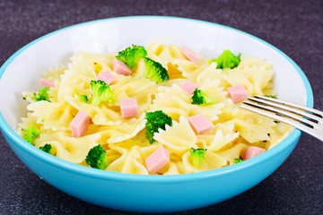 Pasta, Sausage and Broccoli Diet Food