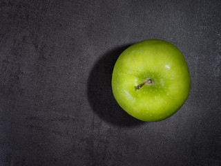 Top View of Green Apple