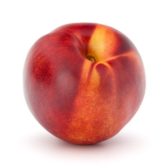 Nectarine fruit isolated on white background close up
