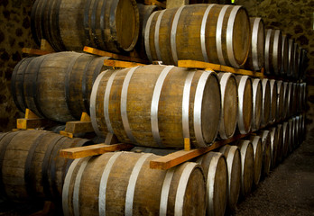 Wine barrels