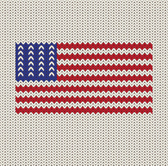Knitted American Flag