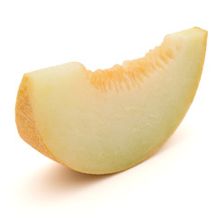 melon slice isolated on white background cutout