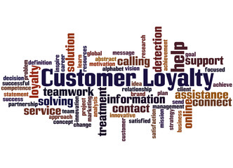 Customer Loyalty, word cloud concept 3