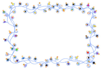 Cartoon Crowd, Link Frame