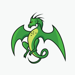 Obraz premium Green dragon