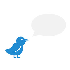 Tweet Bird Speech Bubble