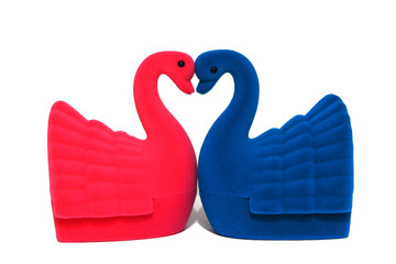 Two toy Swan
