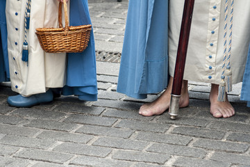 Fototapeta premium Semana santa de Sevilla, los nazarenos
