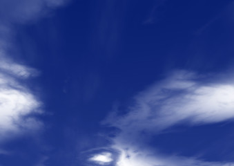 Naklejka na ściany i meble blauer himmel mit wollen blue sky with clouds