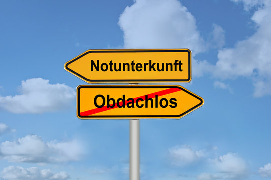 Notunterkunft Obdachlos