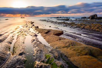 Beach of Barrika, Bizkaia, Basque Country, Spain 