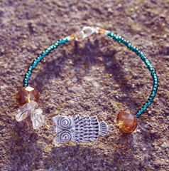 bracelet with silver owl