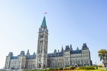 Fototapeta premium Front facade of Parliament Buildings.