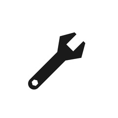 wrench plumbing black icon