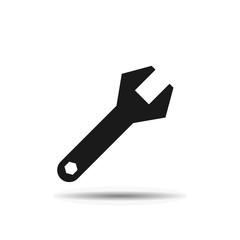 wrench plumbing black icon