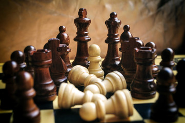  wooden chess board