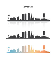 Fototapeta premium Barcelona Skyline