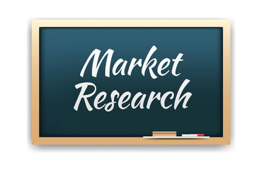 Obraz premium Market Research Chalkboard