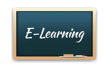 Obraz premium E-Learning Chalkboard