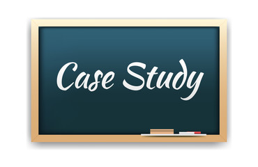 Obraz premium Case Study Chalkboard