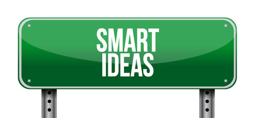 smart ideas road sign concept
