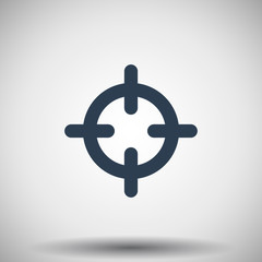 Flat black Scope icon