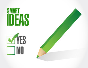 smart ideas approval sign concept