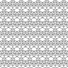 abstract geometric background with isometric cubes