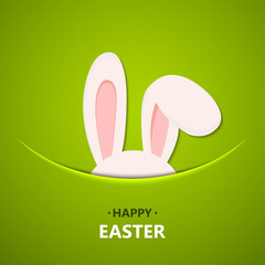 Vector modern happy easter background. 