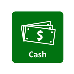 Dollar bills icon for web