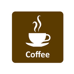 Coffee cup icon for web